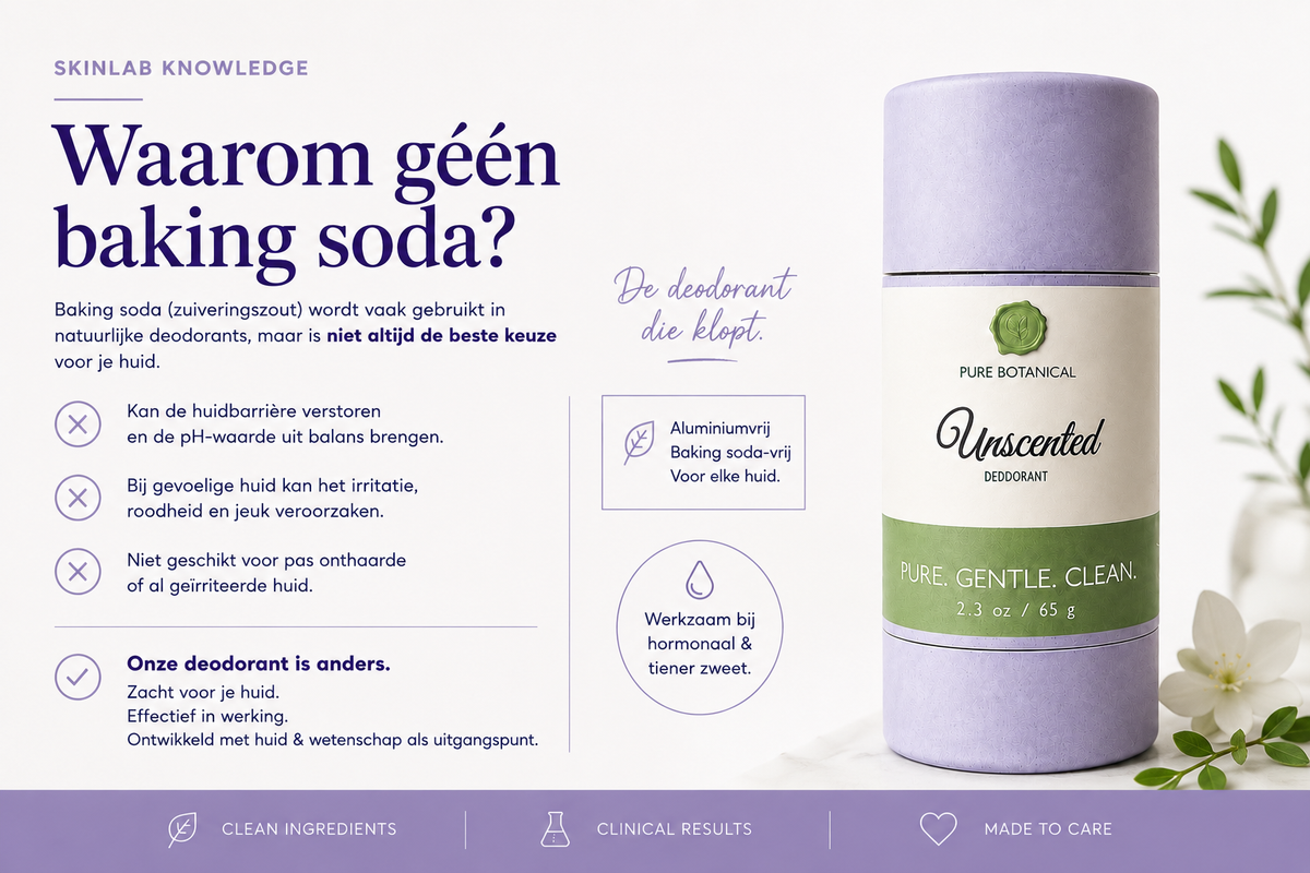 Baking soda in deodorant: waarom wij bewust een andere keuze maken